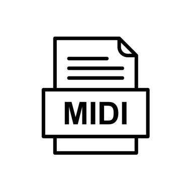 tipik dosya biçimi vektör illüstrasyonu 