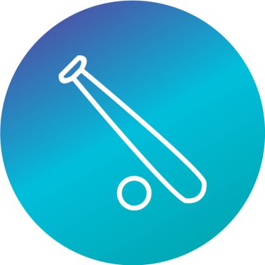 Mavi ve beyaz bir ikonun vektör illüstrasyonu