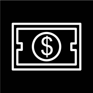 Dolar simgesi, vektör iilüstrasyonu