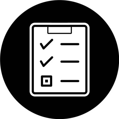 Simge vektör illüstrasyonunu listele