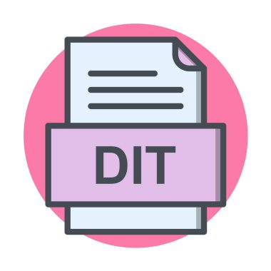 dosya biçimi simgesi, vektör illüstrasyonu