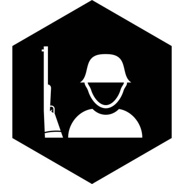 Solider Simgesi Moda Biçiminde İzole Arkaplan