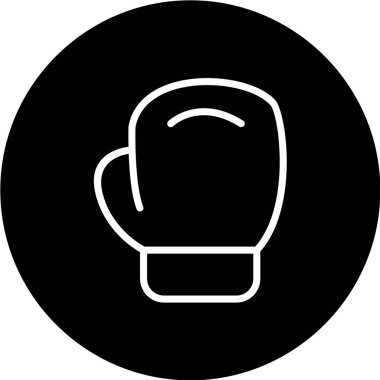 Modern b 'nin vektör illüstrasyonu boks ikonundan yoksun