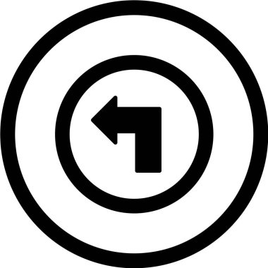 Yol simgesi, vektör illüstrasyonu