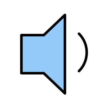 Hacim simgesi, vektör illüstrasyonu. düz tasarım biçimi