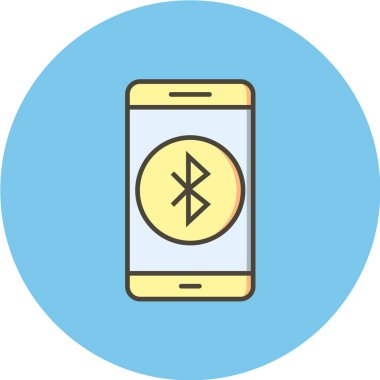 Modern telefon simgesinin vektör illüstrasyonu 