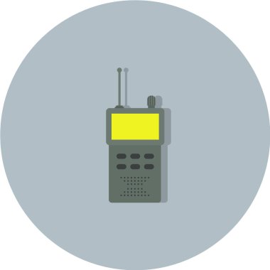 Walkie talkie simge vektör çizim