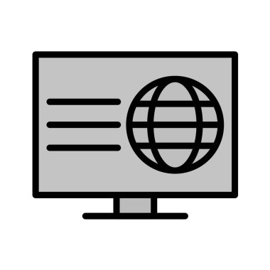 bilgisayar simgesi, vektör illüstrasyonu 