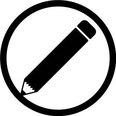 kalem simgesi vektör illüstrasyonu