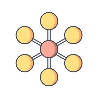 ağ simgesi, vektör illüstrasyonu