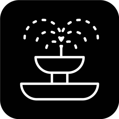 fıskiye ağ simgesi vektör illüstrasyonu 