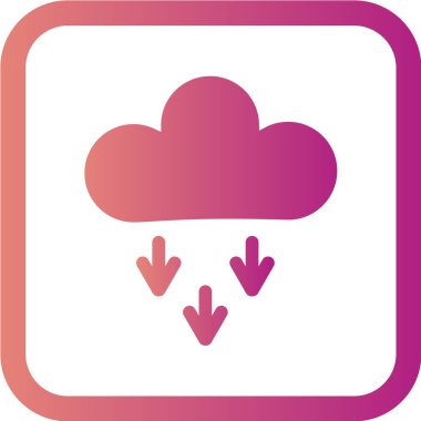 bulut indirme simgesi, vektör illüstrasyonu