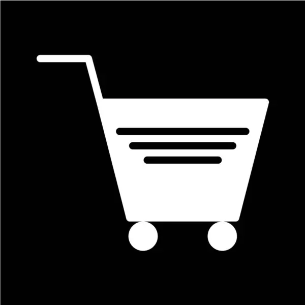 Icono Del Carrito Compras Ilustración Del Vector — Archivo Imágenes Vectoriales