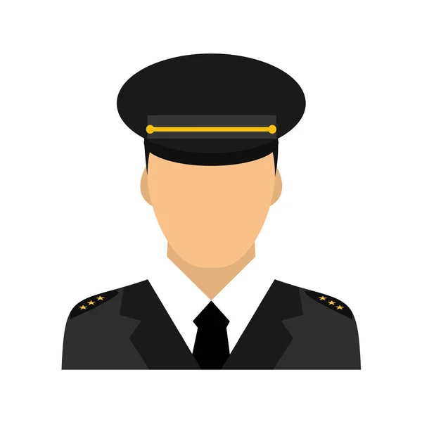 Poliziotto Icona Vettoriale Illustrazione Ufficiale — Vettoriale Stock