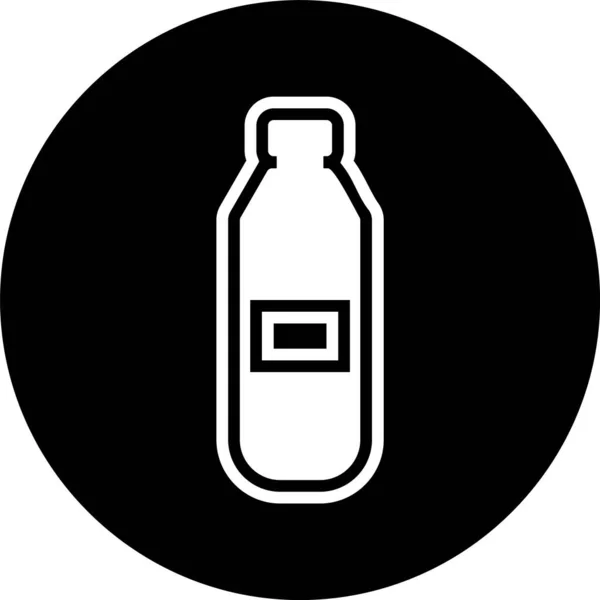 Icona Bottiglia Acqua Stile Alla Moda Isolato Sfondo — Vettoriale Stock