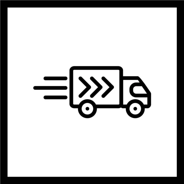 Icono Transporte Vector Ilustración — Archivo Imágenes Vectoriales