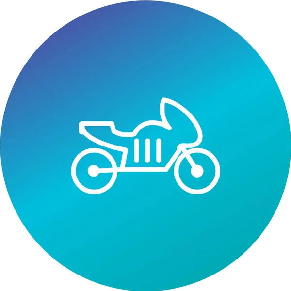 Icono Del Signo Motocicleta Ilustración Vectorial — Archivo Imágenes Vectoriales