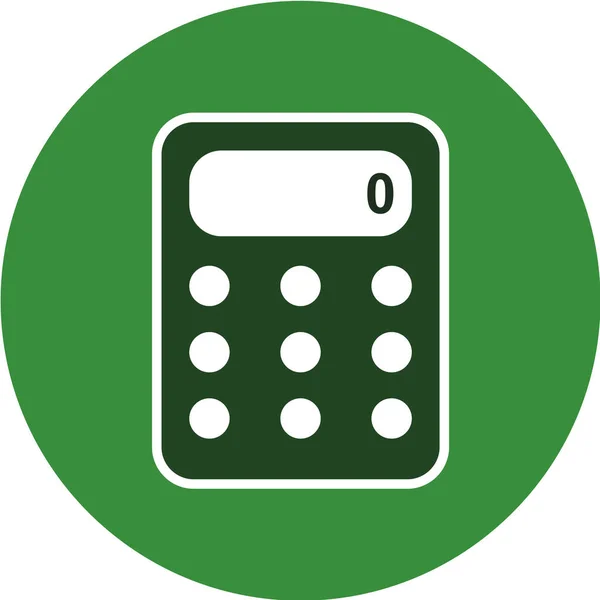 Calculator Flat Vector Icon — Stock Vector