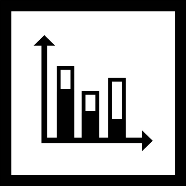 Diagramm Symbol Vektor Illustration — Stockvektor