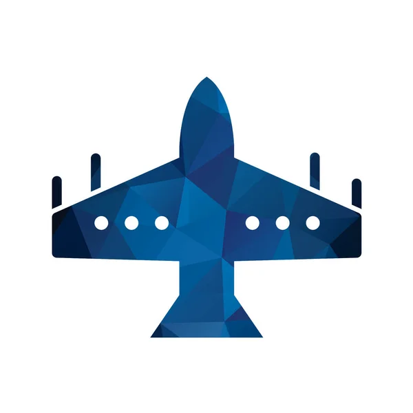 Векторная Иллюстрация Значка Самолета — стоковый вектор