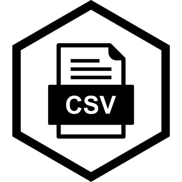Illustrazione Vettoriale Simbolo Icona Formato File — Vettoriale Stock