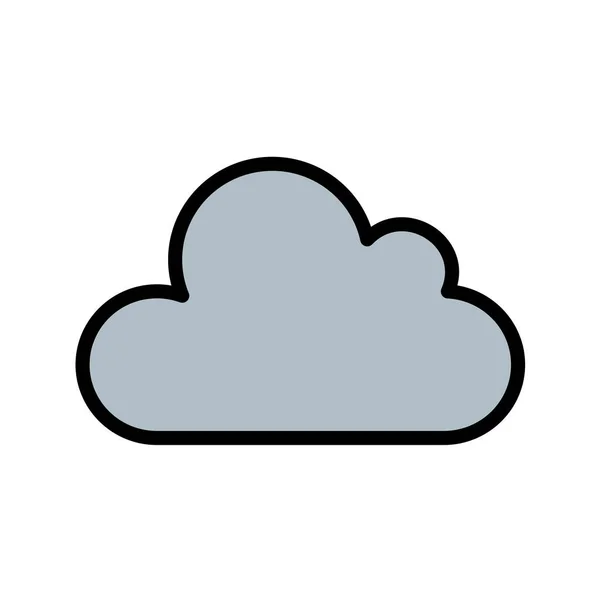 Icono Nube Ilustración Vectorial — Vector de stock