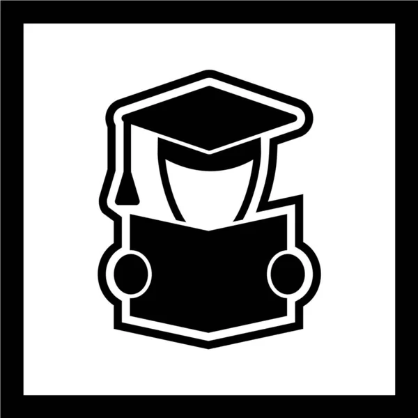 Graduation Cap Vector Icon — Stock Vector