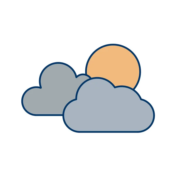 Wolkensymbol Vektorillustration — Stockvektor