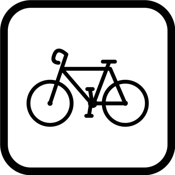 Vektor Illustration Einer Fahrrad Ikone — Stockvektor