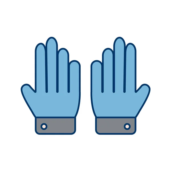 手套图标为扁平的颜色风格 安全防护设备 — 图库矢量图片