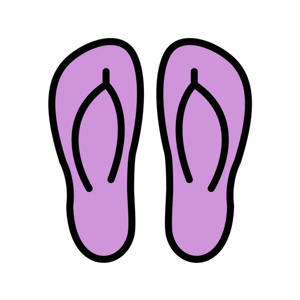 Vektor Illustration Des Flip Flops Symbols — Stockvektor