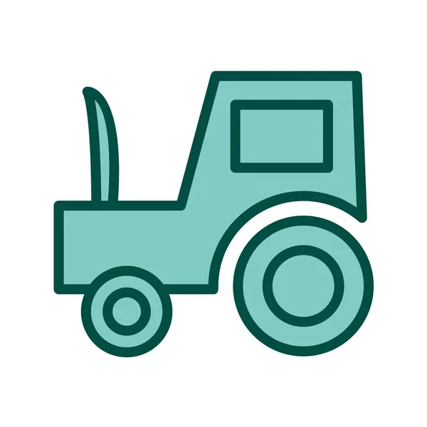 Truck Icoon Zwarte Stijl Geïsoleerd Witte Achtergrond Transportsymbool Vector Illustratie — Stockvector