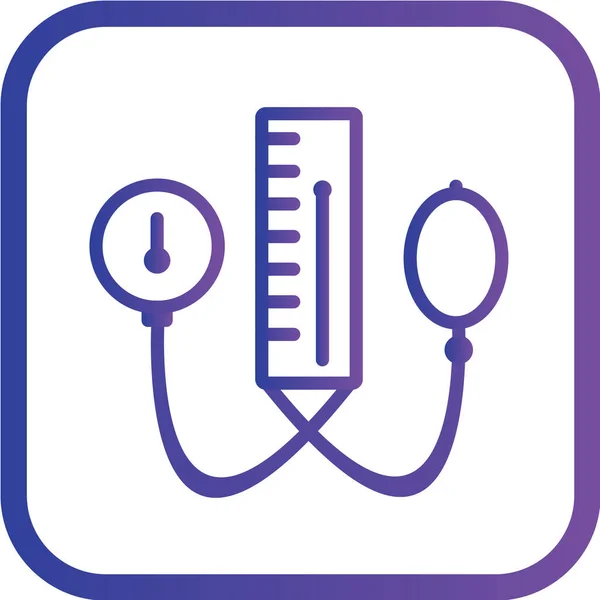 Icono Del Estetoscopio Médico Diseño Plano — Archivo Imágenes Vectoriales