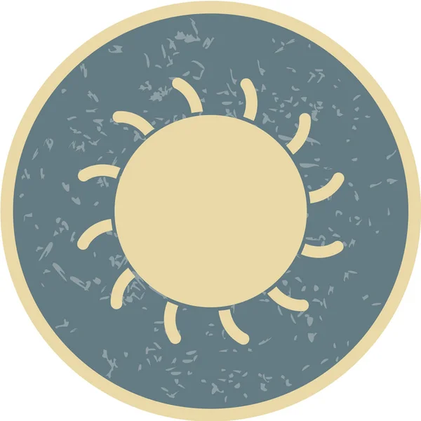 Sonne Web Icon Vektor Illustration — Stockvektor