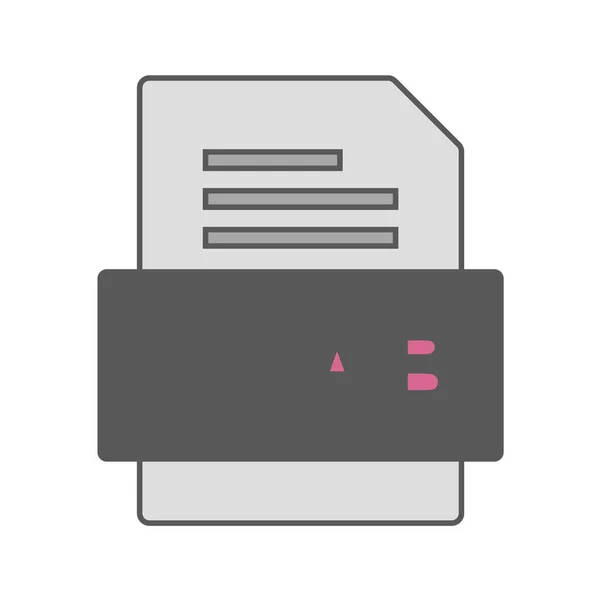 File Format Icon Vector Illustration — Stock Vector