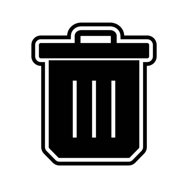 Trash Icon Trendy Style Isolated Background — Stock Vector