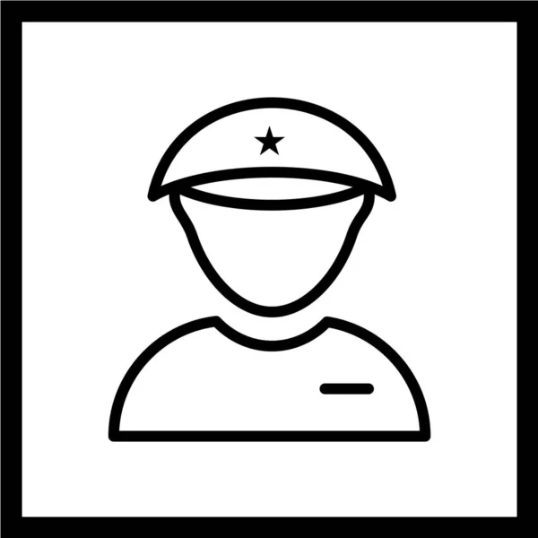 Policía Icono Vector Ilustración — Vector de stock