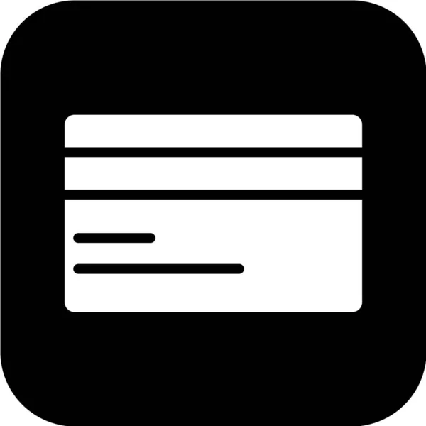 Εικονίδιο Πιστωτικής Κάρτας Εικονογράφηση Διανύσματος — Διανυσματικό Αρχείο