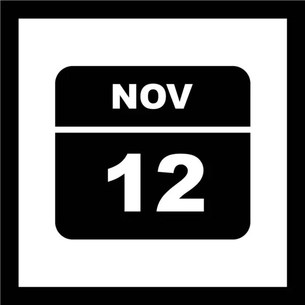 Calendrier Avec Date Novembre — Image vectorielle