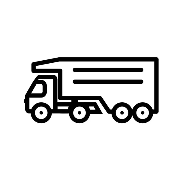 Lastbil Ikon Vektor Illustration — Stock vektor
