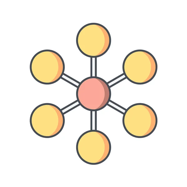 Netzwerk Symbol Vektor Illustration — Stockvektor
