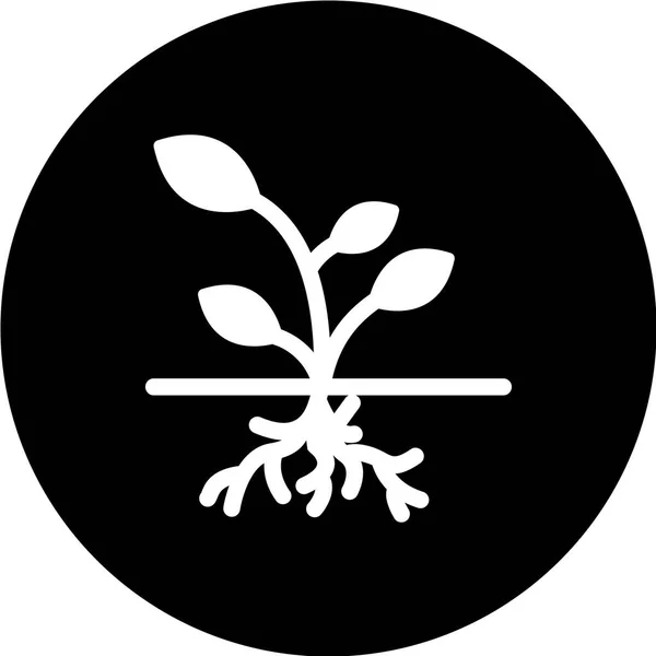 Plant Web Icoon Vector Illustratie — Stockvector