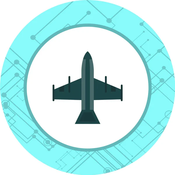 Vektor Illustration Flygplan Ikon — Stock vektor