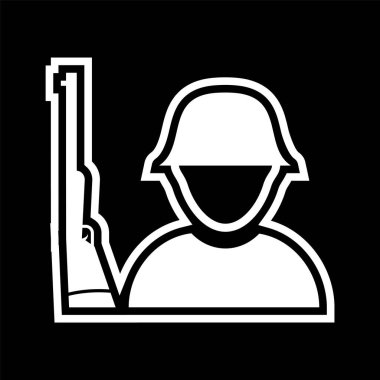 Solider Simgesi Moda Biçiminde İzole Arkaplan