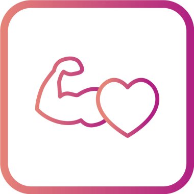 Kalp piktografının vektör çizimi