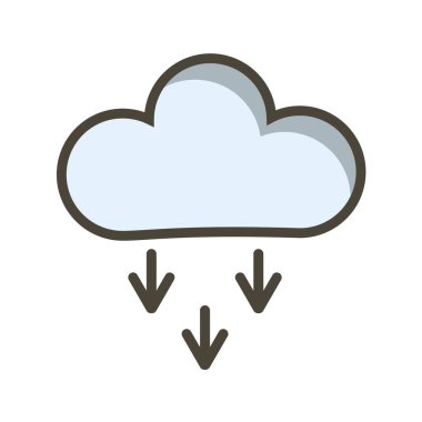 bulut hesaplama simgesi, vektör illüstrasyonu