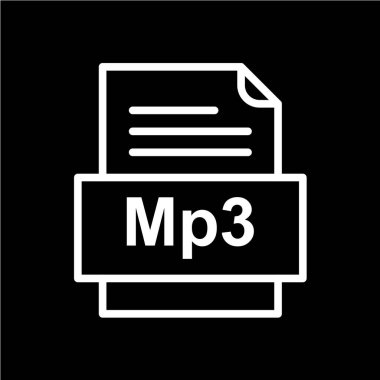 dosya biçimi simgesi, vektör illüstrasyonu