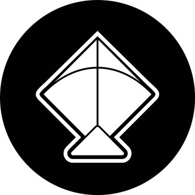 Kite Simgesi Moda Biçiminde İzole Arkaplan