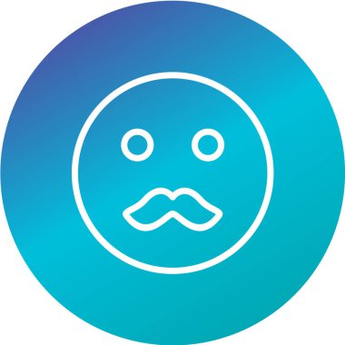 Moda Biçimli Emoji Simgesi İzole Arkaplan 