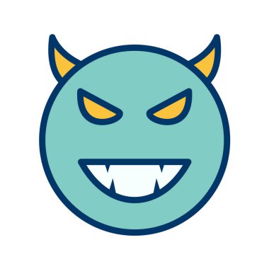 Moda Biçimli Emoji Simgesi İzole Arkaplan 